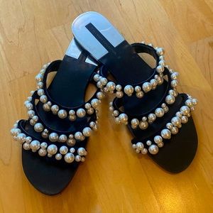 Zara Pearly Slides